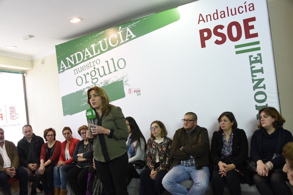 Susana Díaz, en un acto del PSOE el pasado domingo en Ayamonte.