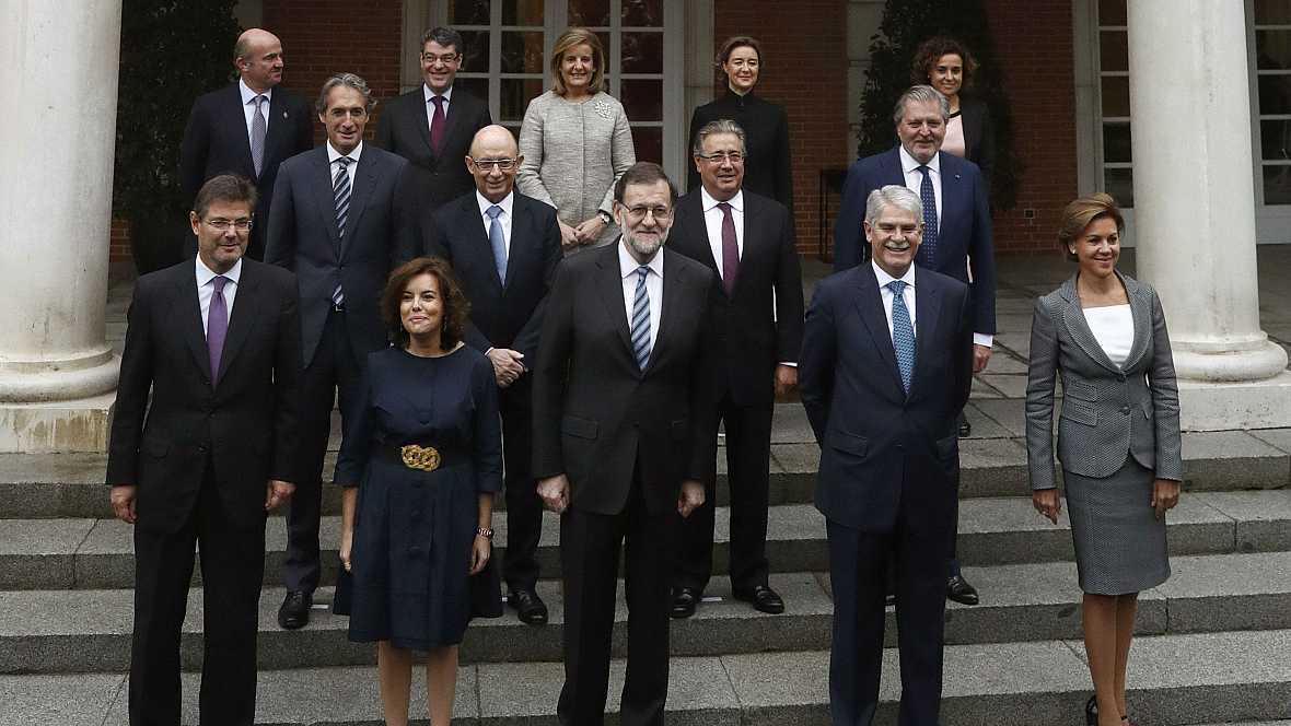 Mariano Rajoy y sus ministros. 
