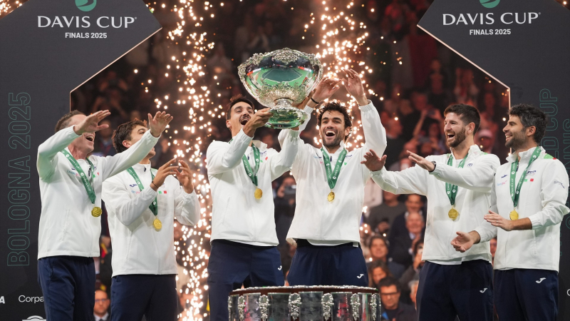 Italia levantando la Copa Davis| EP Italia levantando la Copa Davis| EP