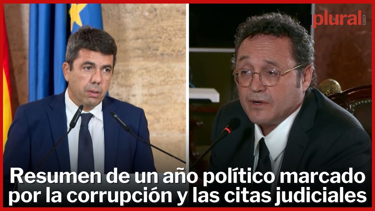 Resumen del año político: Mazón y el fiscal general del Estado, protagonistas Resumen del año político: Mazón y el fiscal general del Estado, protagonistas