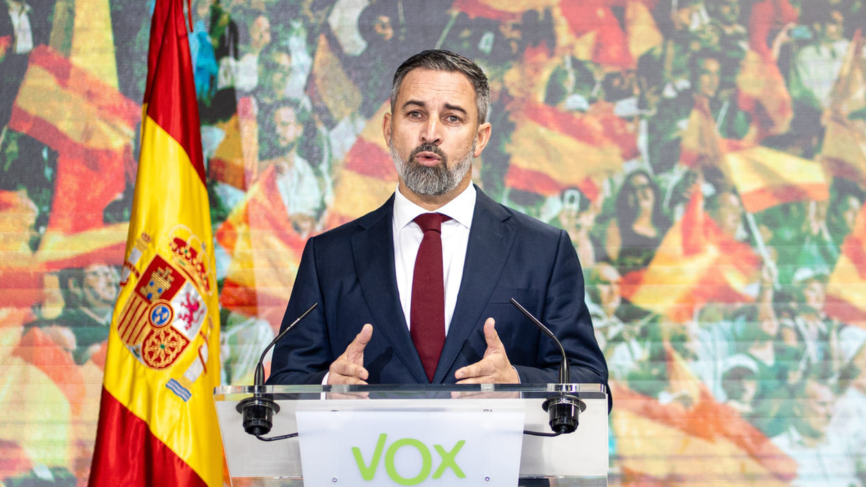 El presidente de Vox, Santiago Abascal. EP.