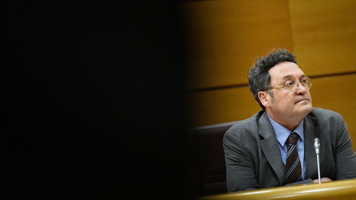 El ex fiscal general del Estado Álvaro García Ortiz, durante su comparecencia en la Comisión de Justicia, en el Senado. EP/Archivo.