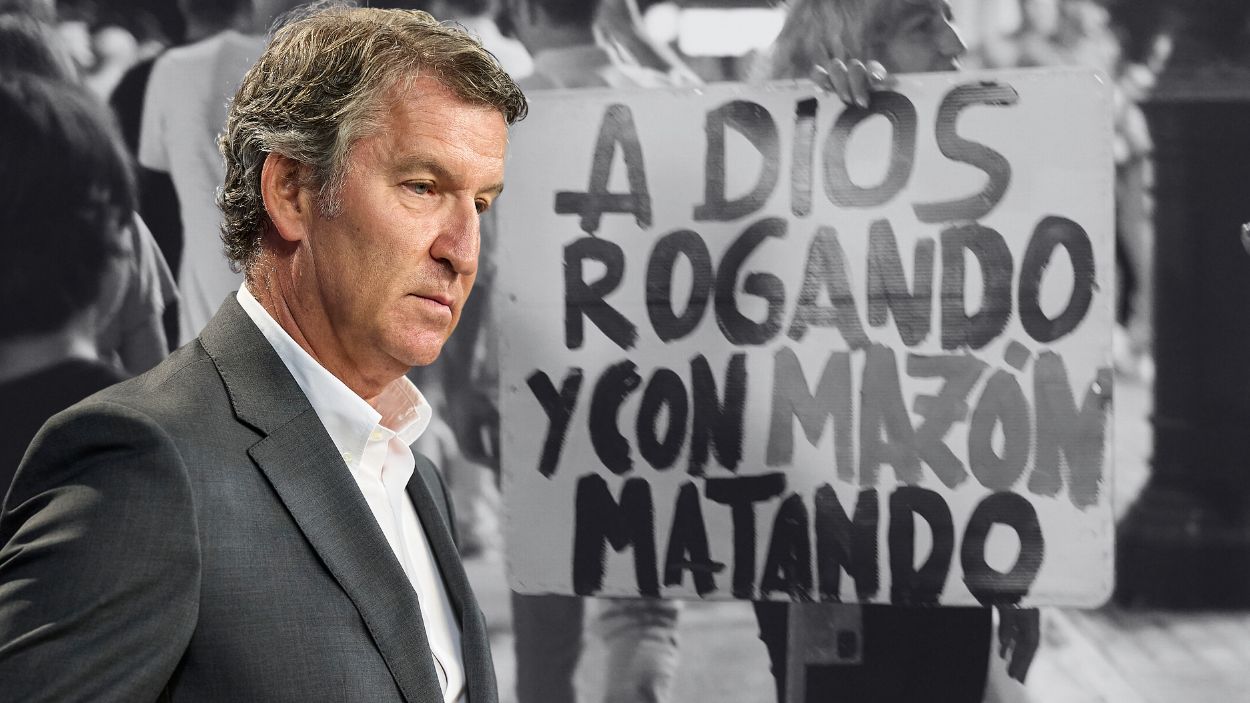 Fotomontaje de Alberto Núñez Feijóo. Elaboración propia.