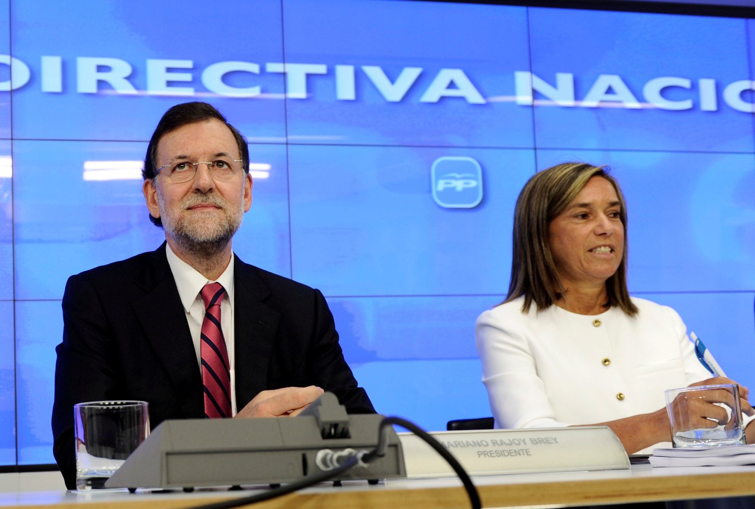 Mariano Rajoy junto a la exministra Ana Mato