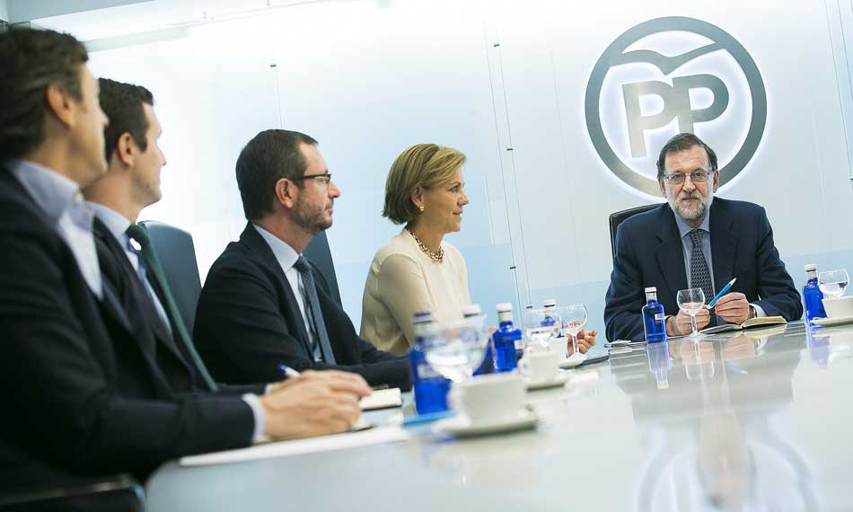 Mariano Rajoy preside la reunión del Comité de Dirección del PP. 