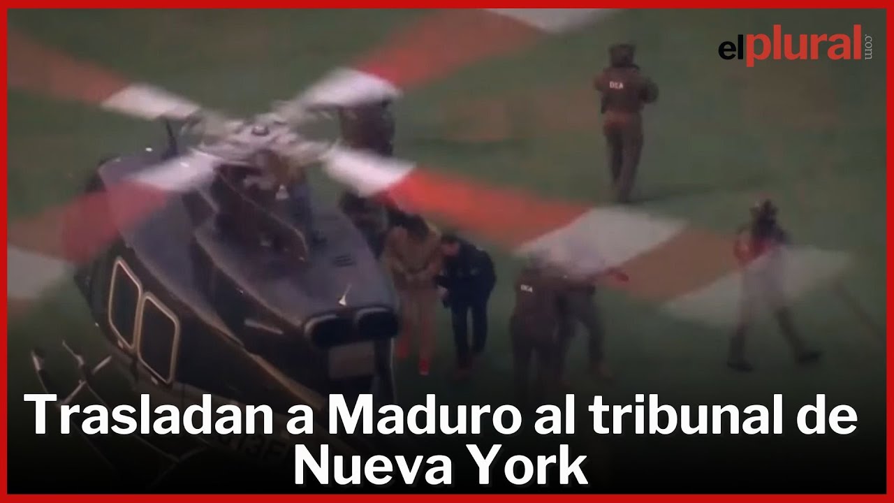 VÍDEO| Maduro es trasladado al tribunal federal de Nueva York donde comparecerá ante el juez