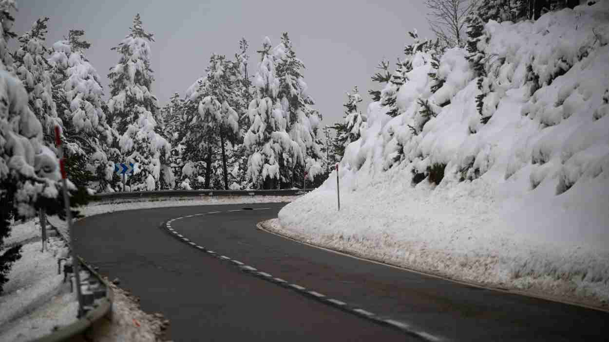Carreteras afectadas por la nieve. EP