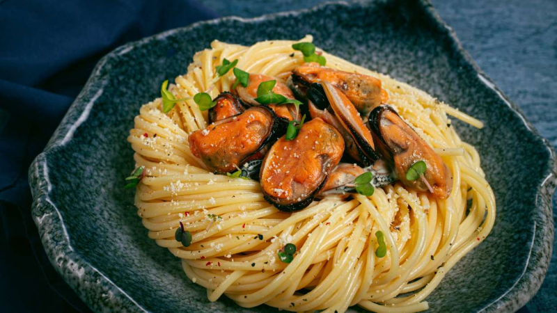 Espaguetis a la marinera