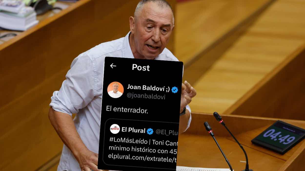 El sindic de Compromís en Les Corts, Joan Baldoví. EP