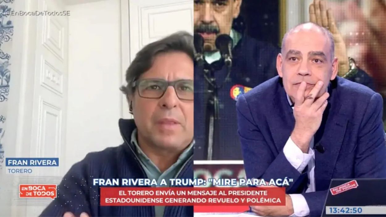 Fran Rivera y Nacho Abad en 'En boca de  todos'. Mediaset