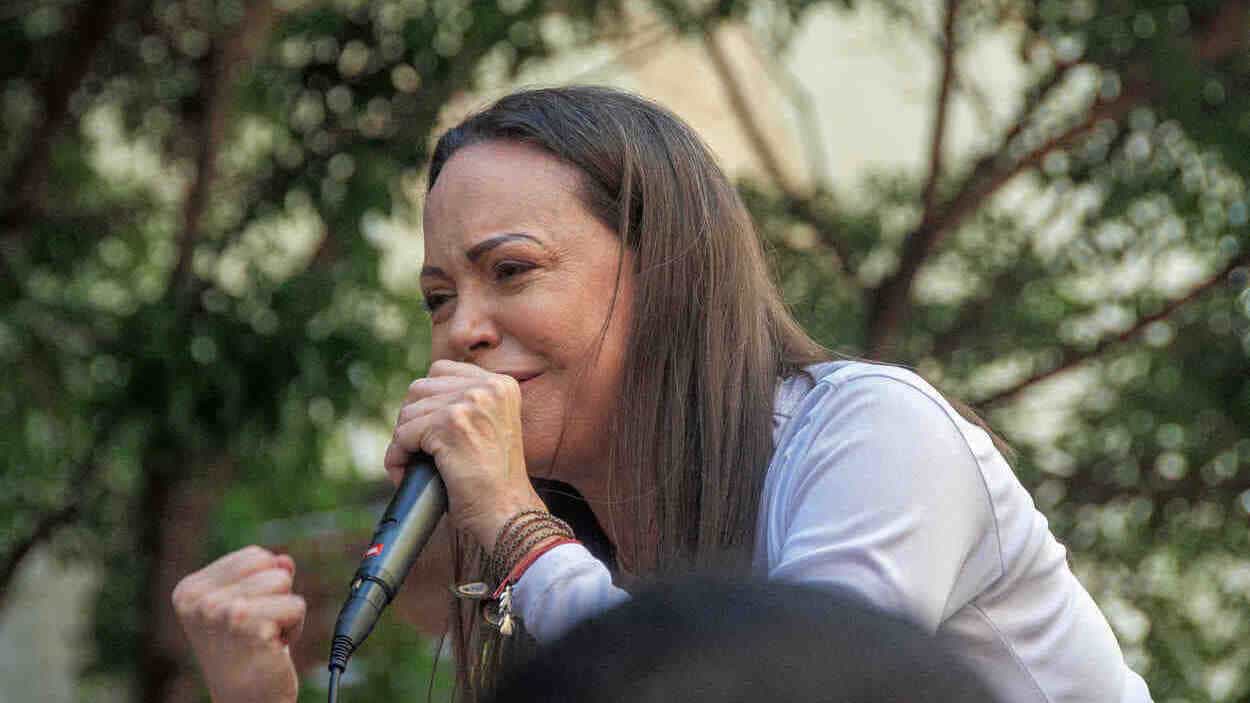 La líder de la oposición en Venezuela, María Corina Machado. EP.