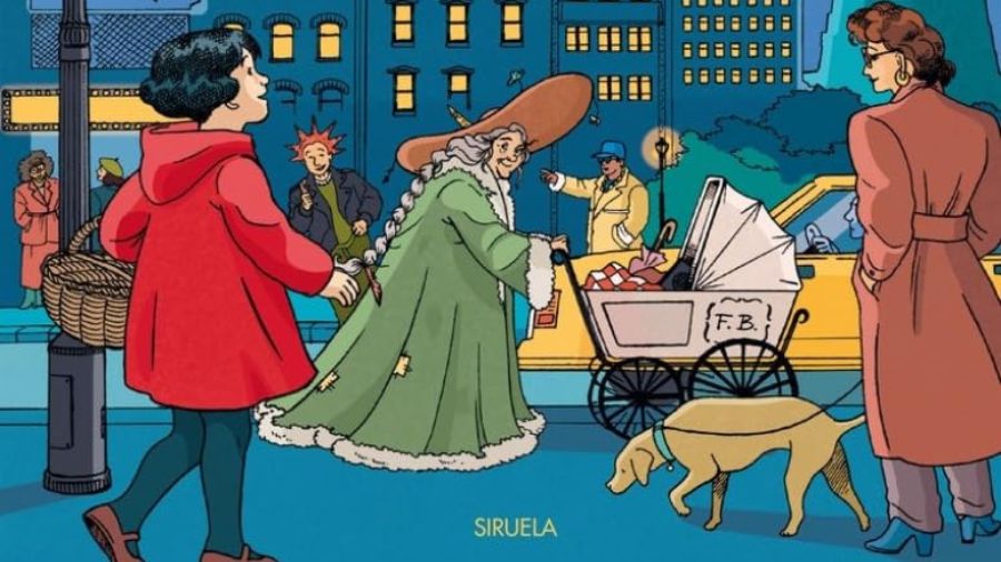 Detalle de la portada del cómic ' Caperucita en Manhattan' (Siruela), basado en la novela de Carmen Martín Gaite