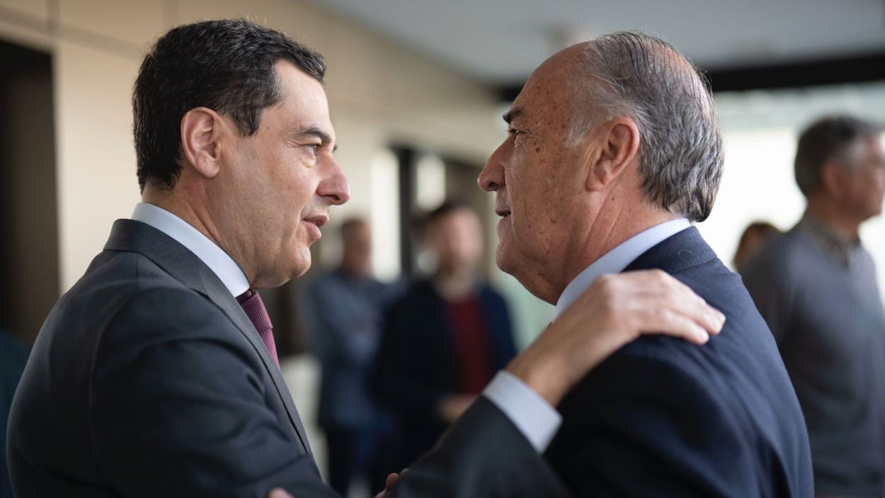 Presidente de la Junta de Andalucía, Moreno Bonilla, y alcalde de Algeciras (Cádiz), José Ignacio Landaluce / Ayuntamiento de Algeciras