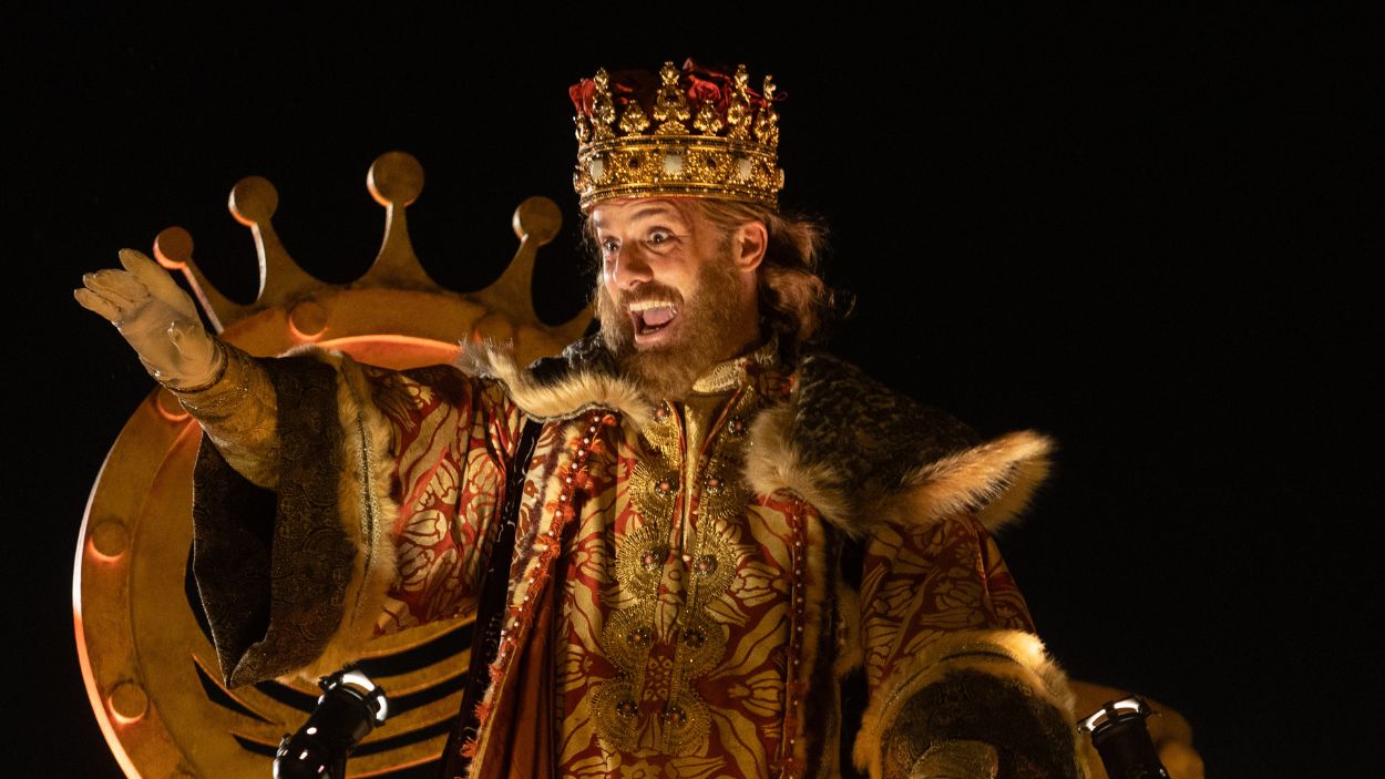 El rey Gaspar en la Cabalgata de Madrid de 2025. EP.