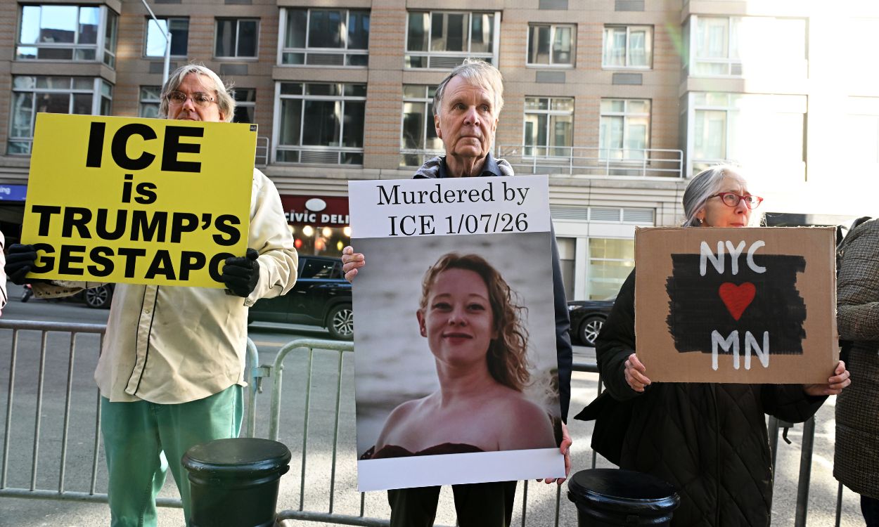 Manifestantes protestan contra el asesinato de Reene Good a manos del ICE. EP