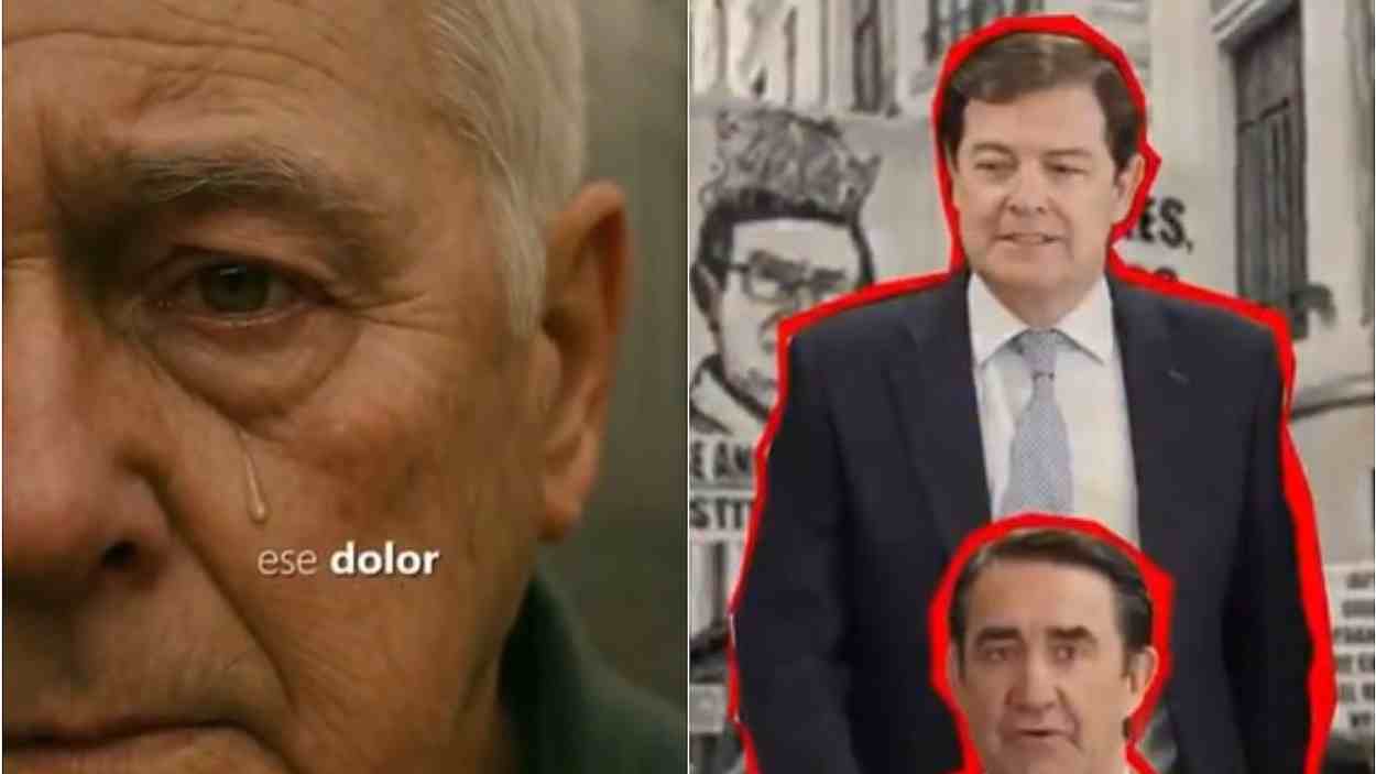 Captura del vídeo sobre los incendios. PSOE