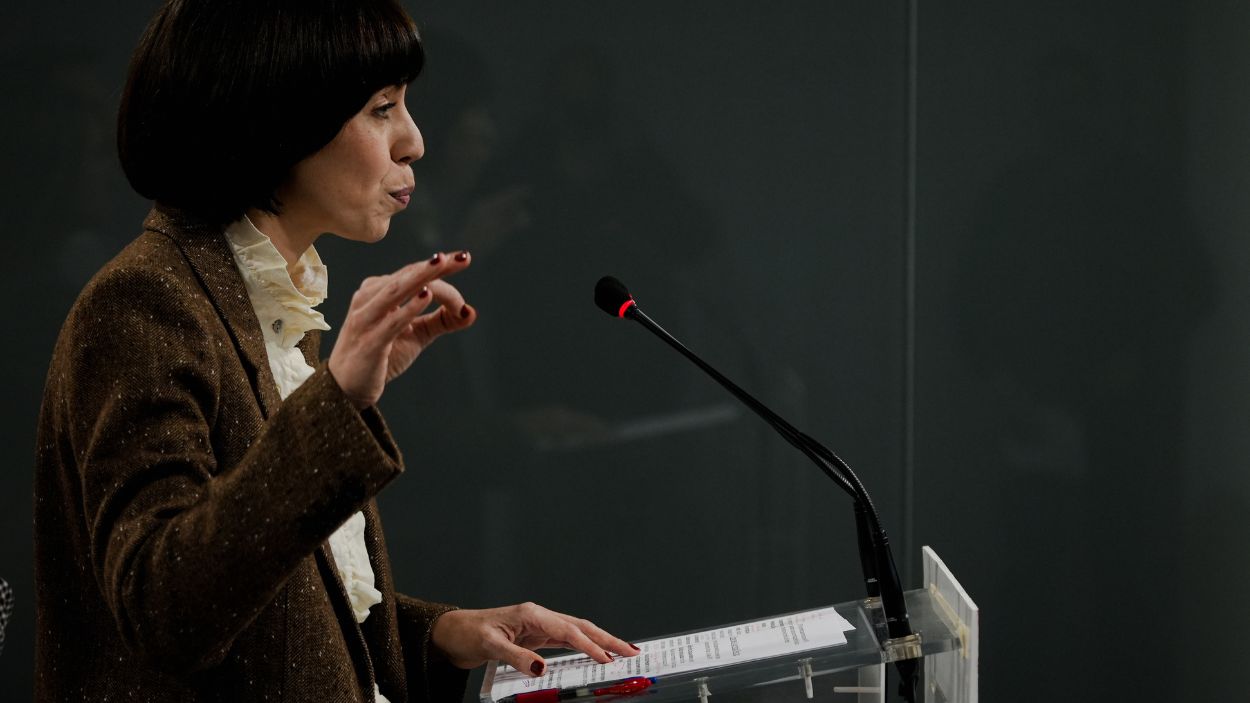 La secretaria general del PSPV PSOE y ministra de Ciencia, Innovación y Universidades, Diana Morant. EP.