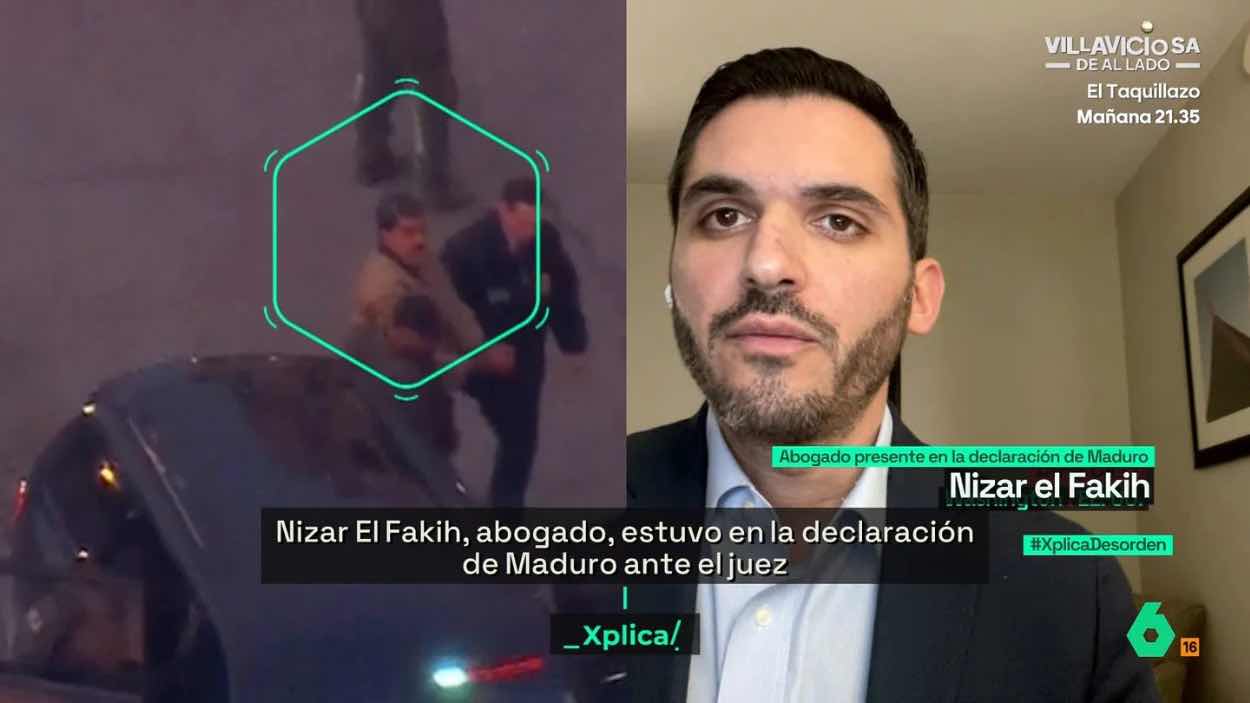 El abogado Nizar el Fakih relata durante su intervención en ‘laSexta Xplica’ cómo vivió el primer cara a cara de Maduro con el juez. LaSexta