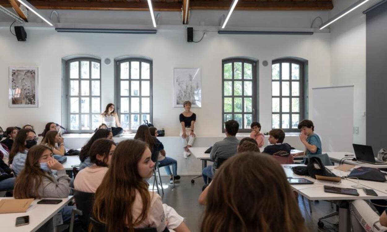 Jóvenes en un aula. © Fundación "la Caixa"