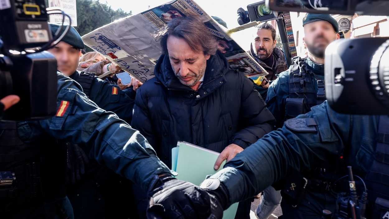 El jefe de gabinete del expresident de la Generalitat, José Manuel Cuenca, a su salida de los juzgados de Catarroja