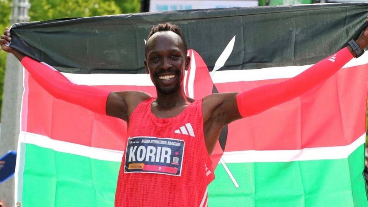 Albert Korir tras una carrera| @albert_korir