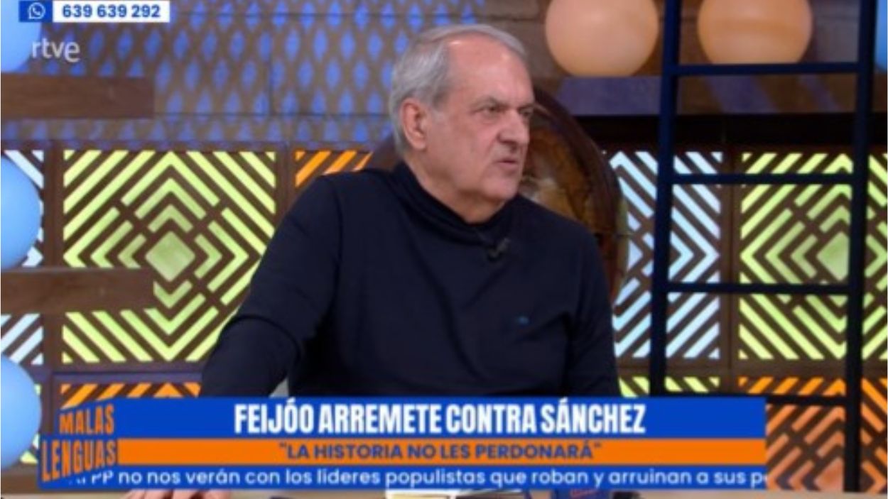 Javier Aroca en 'Malas Lenguas'. TVE 