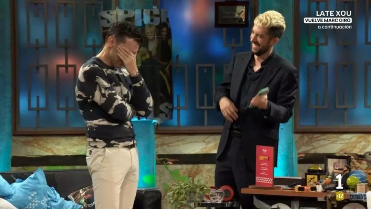 Jesús Vázquez y David Broncano en 'La Revuelta'. TVE