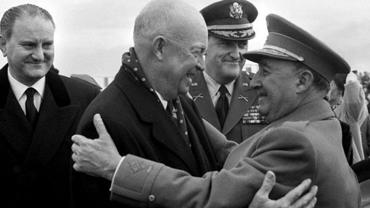 Eisenhower y Francisco Franco. Jaime Pato/Archivo.