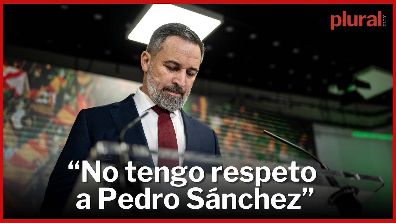 Abascal: "No tengo respeto a la presidencia del Gobierno mientras Sánchez sea presidente"