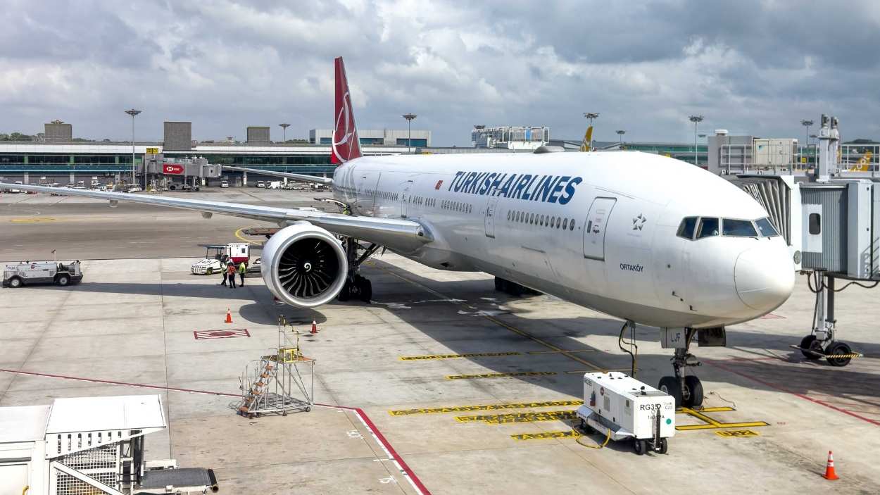 Avión de Turkish Airlines. EP.