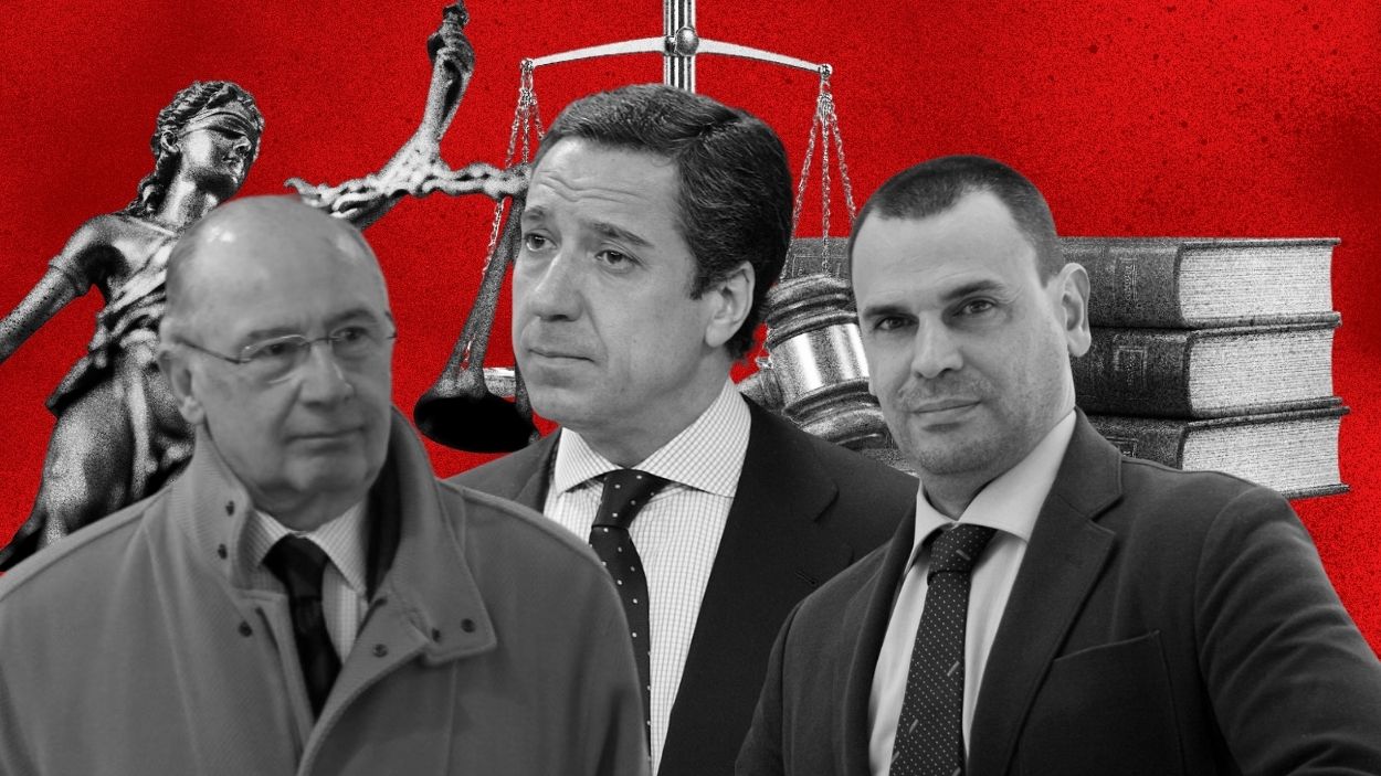 Ilustración de Rodrigo Rato, Eduardo Zaplana y González Amador. Elaboración propia.