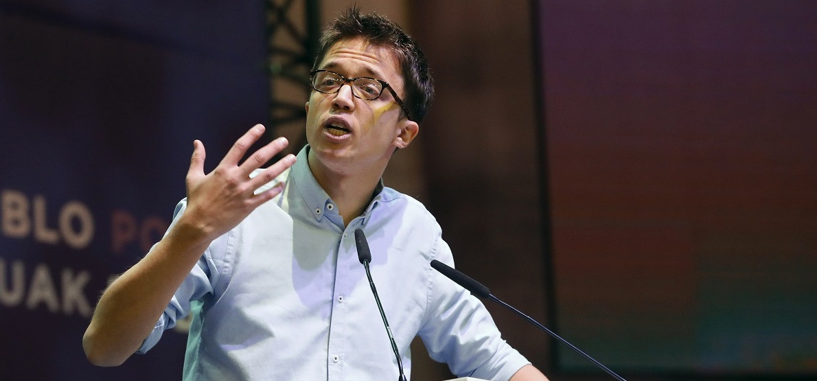 el secretario político de Podemos, Íñigo Errejón, durante su intervención en la segunda Asamblea Ciudadana