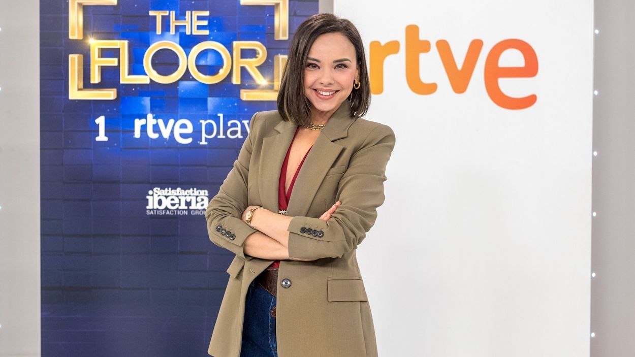 Chenoa en la presentación de la segunda temporada de 'The Floor'. TVE
