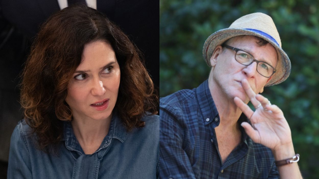 La presidenta de la Comunidad de Madrid, Isabel Díaz Ayuso, y el coreógrafo Nacho Duato. Elaboración propia.