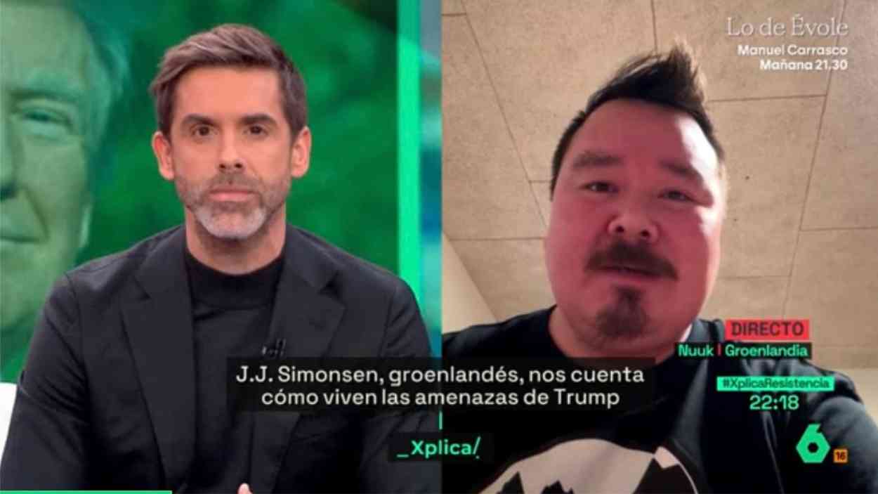J.J. Simonsen durante su intervención en laSexta Xplica. LaSexta