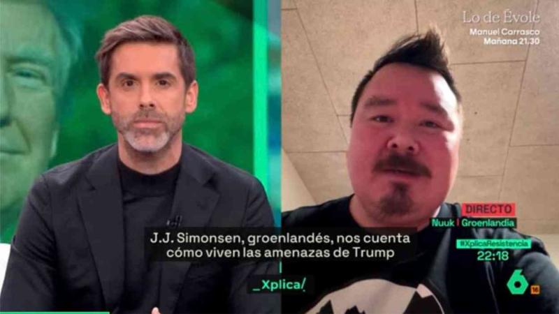 J.J. Simonsen durante su intervención en laSexta Xplica. LaSexta