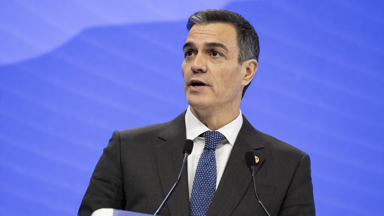 Pedro Sánchez en el Foro de Davos 2025. Archivo EP