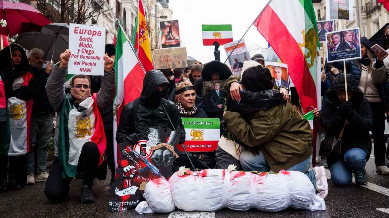 Manifestación en Madrid contra la represión en Irán. EP.
