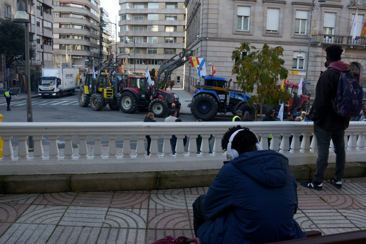Las protestas del sector primario gallego contra el acuerdo UE-Mercosur llevan produciéndose desde hace meses (Foto: Europa Press).