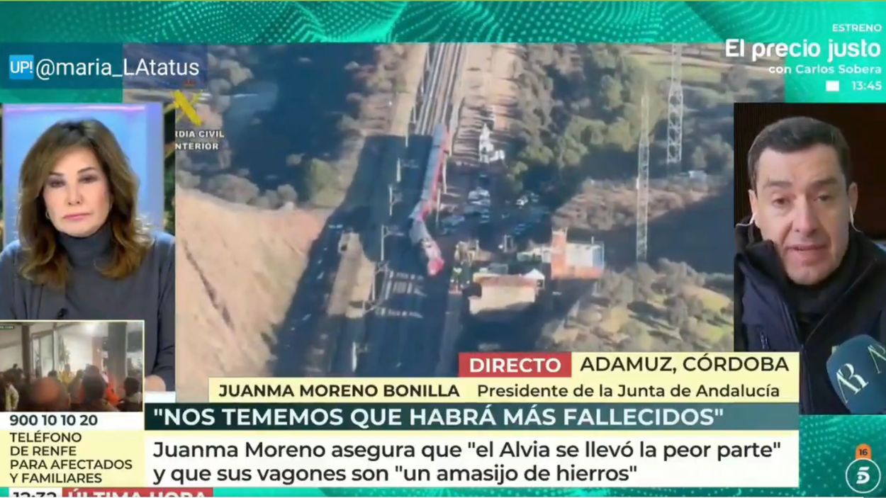 Ana Rosa Quintana y Moreno Bonilla. Telecinco