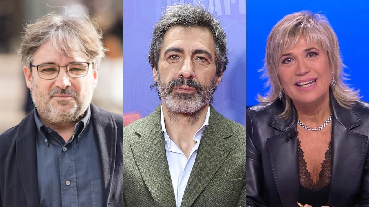 Jordi Évole, Juan del Val y Julia Otero.