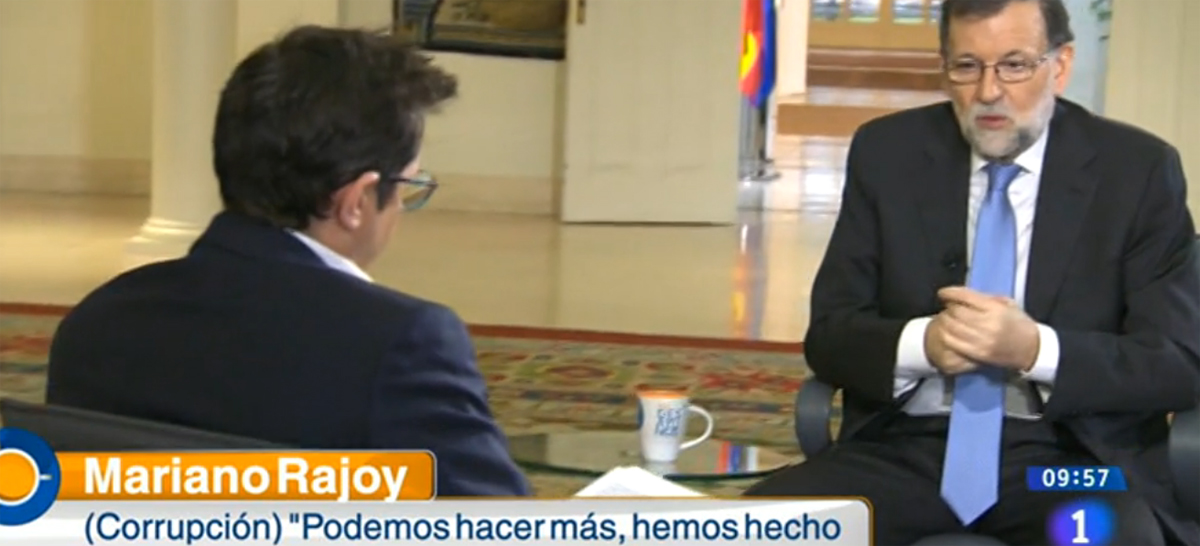 El presidente del Gobierno, Mariano Rajoy, entrevistado en 'Los Desayunos'