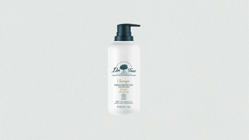 Champú dermoprotector de Dr. Tree para cueros cabelludos sensibles
