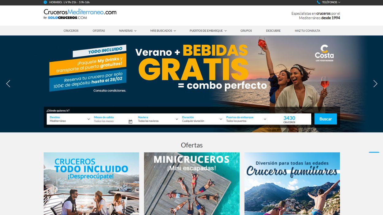 Crucerosmediterraneo.com se consolida como referente para la reserva de cruceros por el Mediterráneo   elplural.com