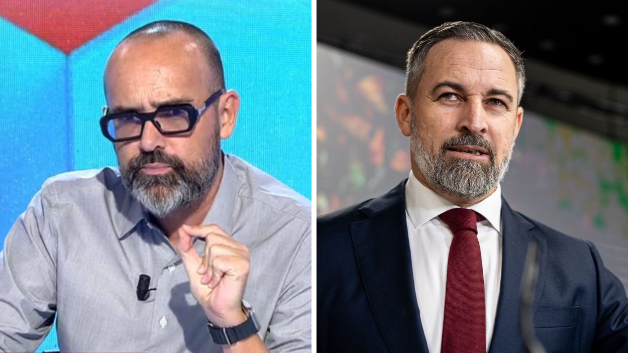 Fotomontaje de Risto Mejide y Santiago Abascal. Elaboración propia.