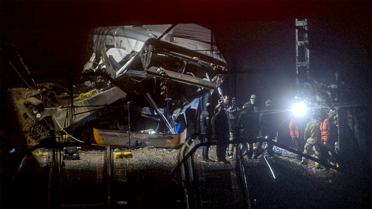 Accidente de tren en Rodalies de Gelida (Barcelona). EP