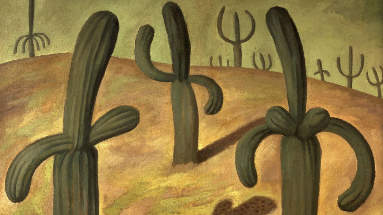 Paisaje con cactus de Diego Rivera