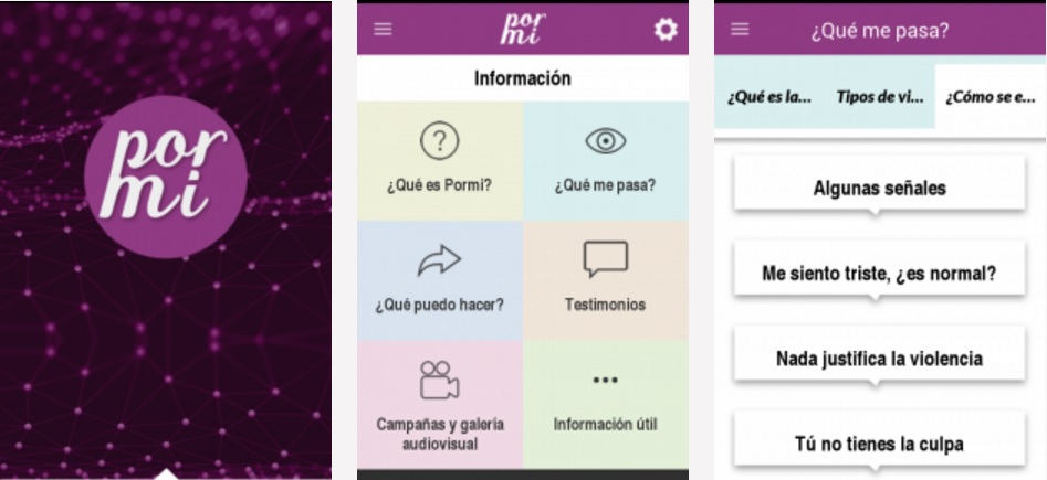 Capturas de la app Pormi