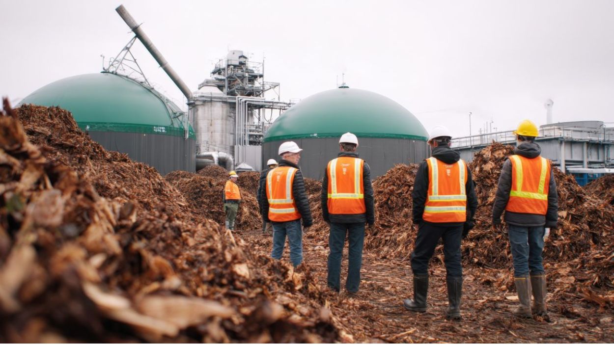 Trabajadores en una planta de Biometano | Foto de 123RF/justlight77