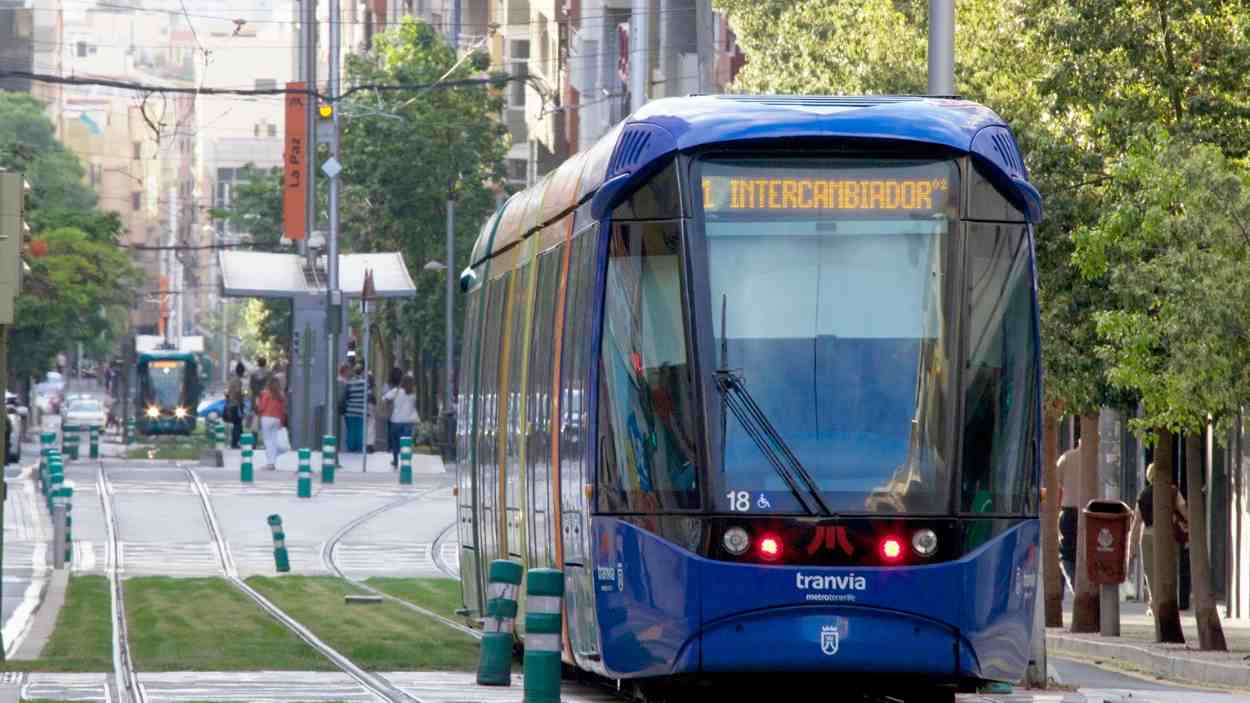 Imagen de archivo del tranvía de Tenerife. EP